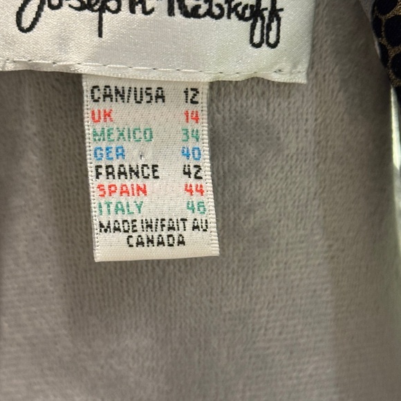 Joseph Ribkoff Black Ivory Gold Long Sleeve Top - Picture 5 of 5